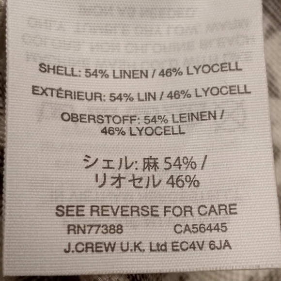 J Crew Leopard Print Linen Straight Leg Pants - Picture 9 of 9